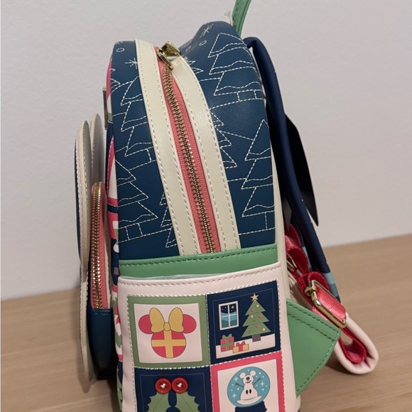 2025 Loungefly Mickey Mouse Holiday Mini Backpack - Picture 4 of 4